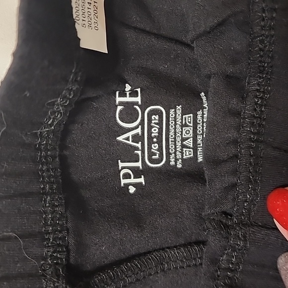 NWOT Childrens Place Girls Black Bicycle Shorts Bundle L 10\12 - Picture 3 of 3